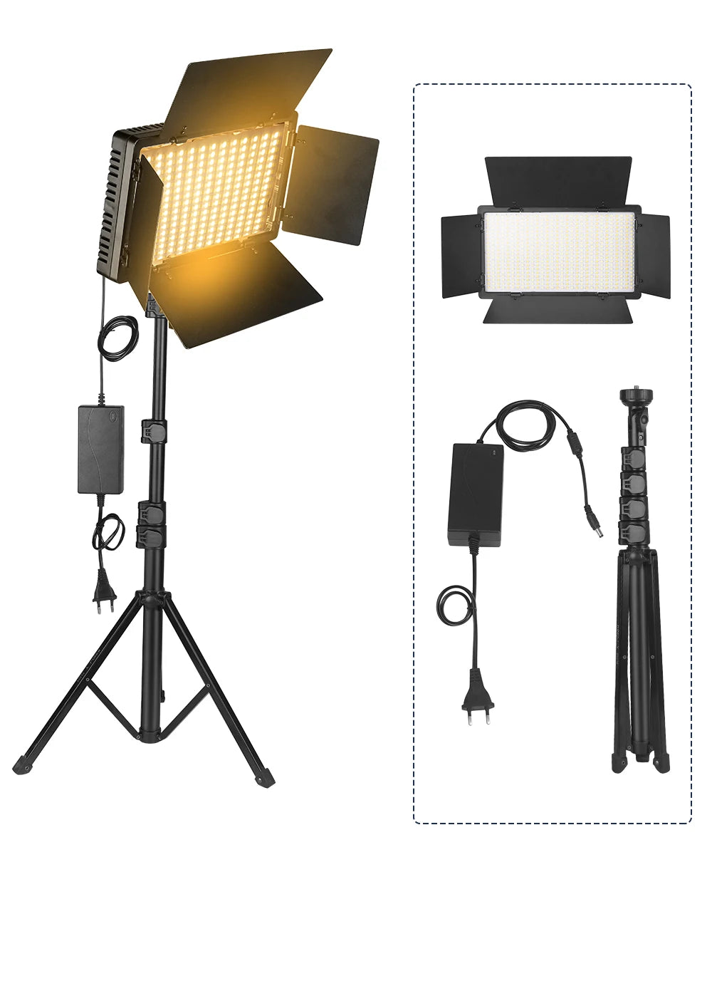 Professional LED Studio Light Panel – Adjustable Lighting for Video, Photography & Streaming