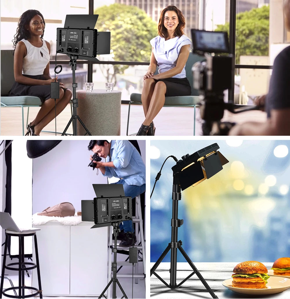 Professional LED Studio Light Panel – Adjustable Lighting for Video, Photography & Streaming