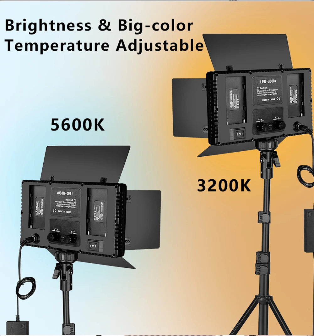 Professional LED Studio Light Panel – Adjustable Lighting for Video, Photography & Streaming