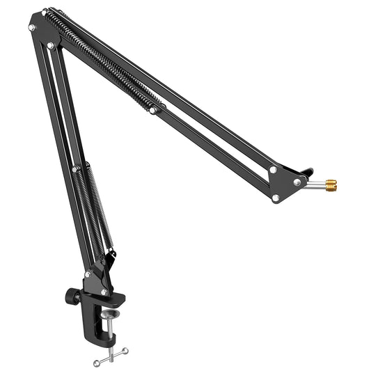 Professional Adjustable Microphone Boom Arm – Heavy Duty Desk Mount for Streaming & Recording