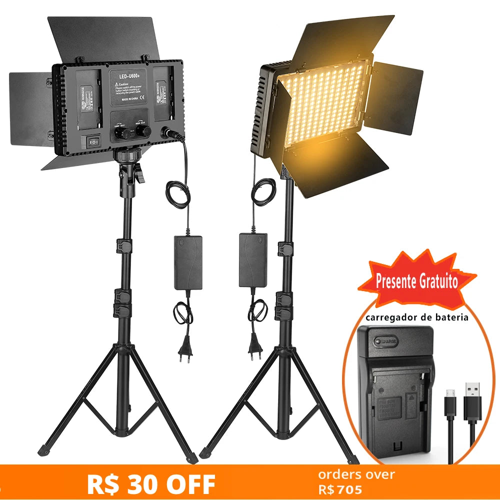 Professional LED Studio Light Panel – Adjustable Lighting for Video, Photography & Streaming